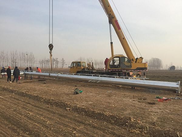 Oil field 35kV steel pipe pole